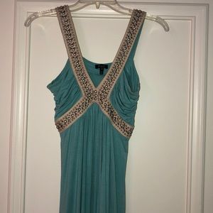 Faith Connexion teal beaded dress